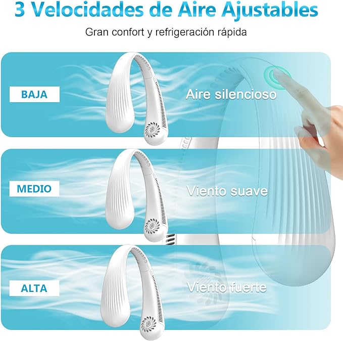 Ventilador de cuello portátil