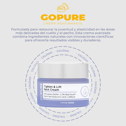 Image of 😍"CREMA REAFIRMANTE GOPURE: Reafirma, hidrata y rejuvenece tu piel"