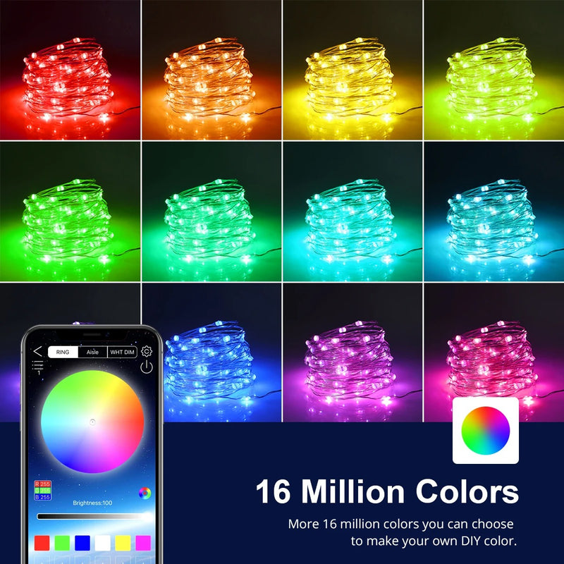 🔥(CYBER OFERTA 2X1)🔥 LUCES NAVIDEÑAS LED RGB INTELIGENTES🎁✔️
